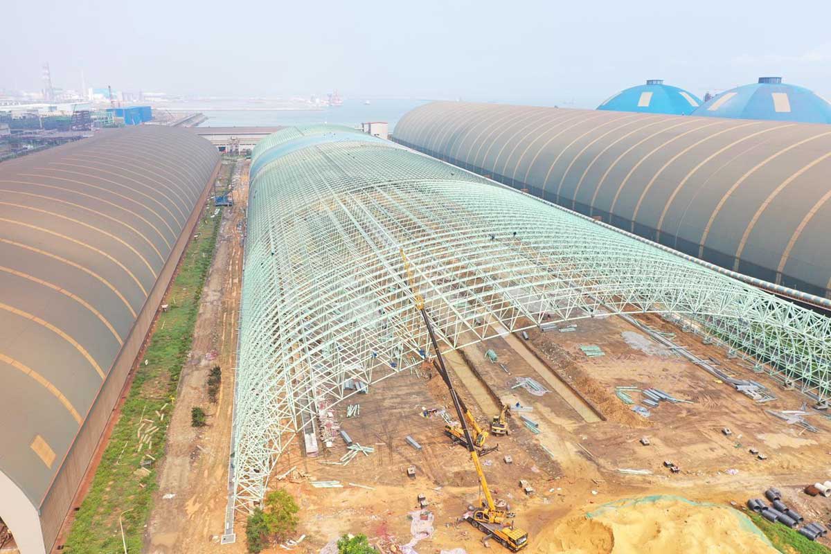 Zhanjiang steel mill bulk material storage (2)