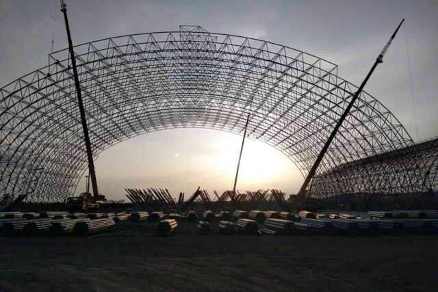 space frame erection