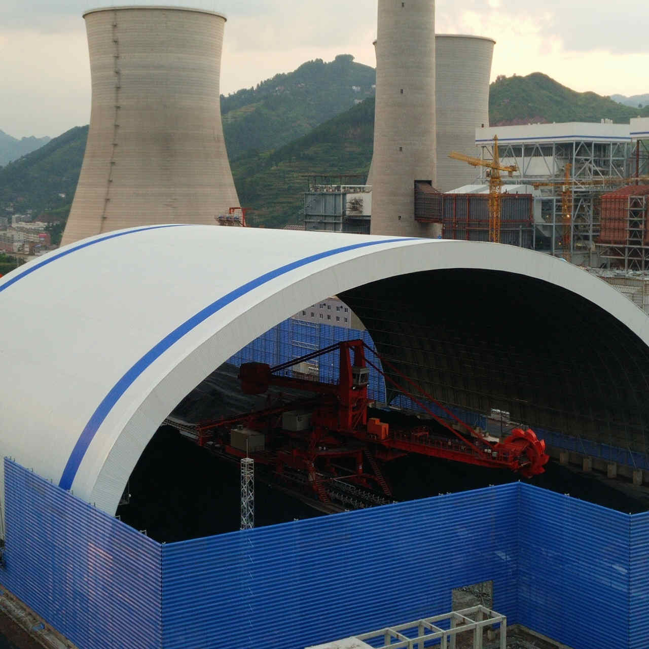 Space frame coal storage in Guizhou