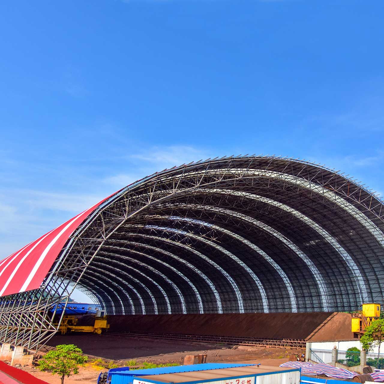 The raw material shed of Anyang Iron & Steel Group